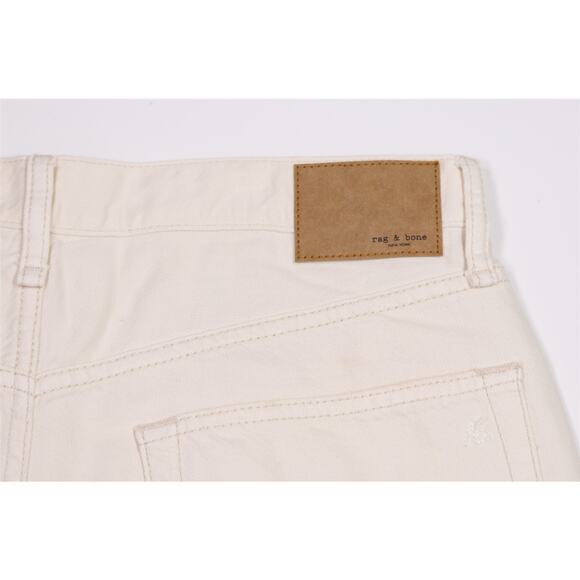 rag & bone Mens Featherweight Sofie Ultra Wide Leg High Rise Cream Jeans 31 - Picture 4 of 7